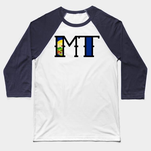 Montana Baseball T-Shirt by kmtnewsmans